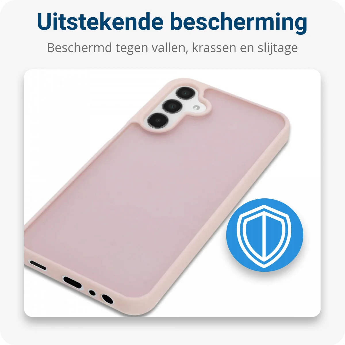 Samsung Galaxy A15 Hoesje Back Cover Matte Roze afbeelding 4