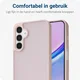 Samsung Galaxy A15 Hoesje Back Cover Matte Roze afbeelding 2
