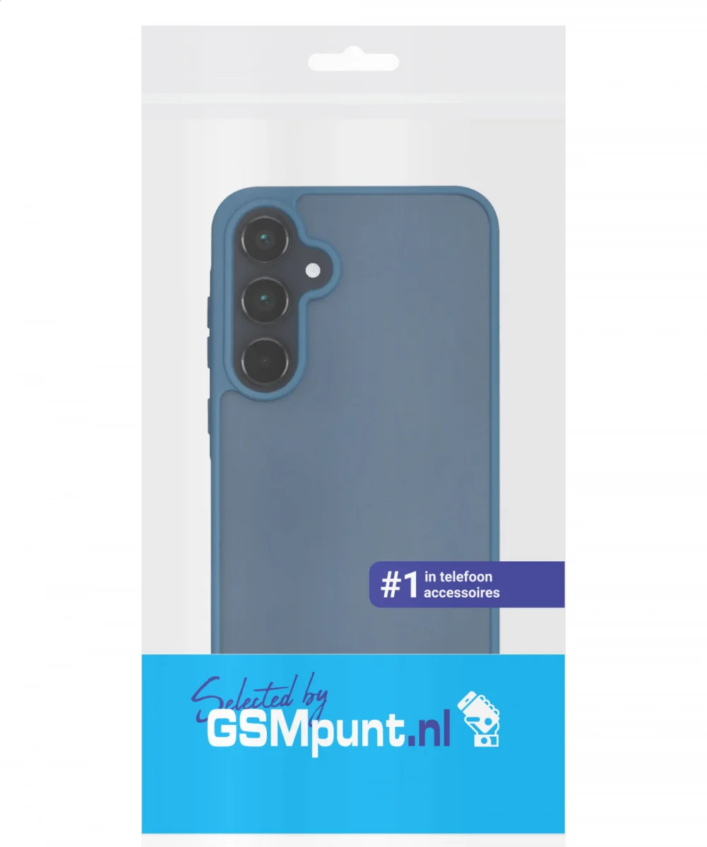 Samsung Galaxy A55 Hoesje Back Cover Matte Blauw afbeelding 10