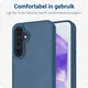 Samsung Galaxy A55 Hoesje Back Cover Matte Blauw afbeelding 2