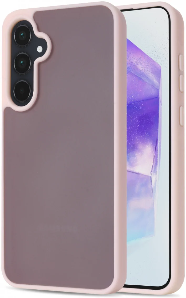 Samsung Galaxy A55 Hoesje Back Cover Matte Roze afbeelding 1