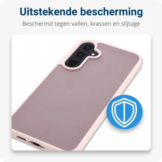 Samsung Galaxy A55 Hoesje Back Cover Matte Roze afbeelding 4
