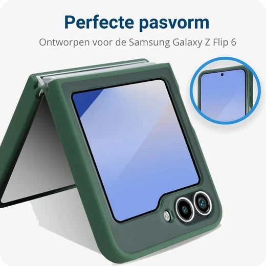 Samsung Galaxy Z Flip 7 FE / 6 Hoesje Back Cover Matte Groen afbeelding 5