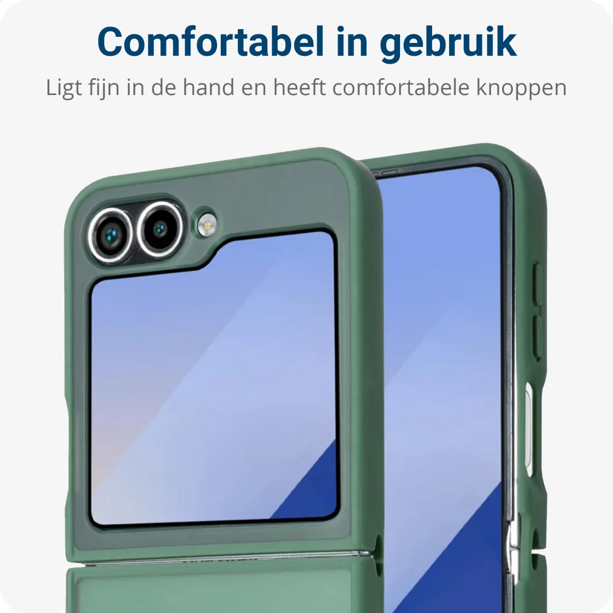 Samsung Galaxy Z Flip 7 FE / 6 Hoesje Back Cover Matte Groen afbeelding 2