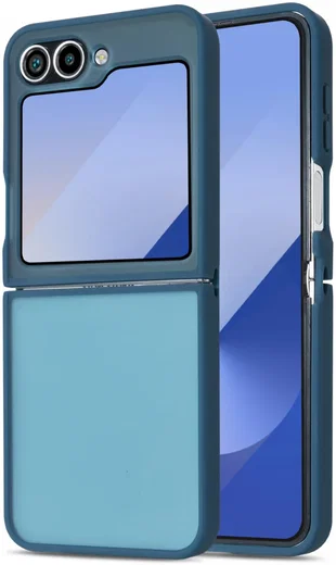 Samsung Galaxy Z Flip 7 FE / 6 Hoesje Back Cover Matte Blauw afbeelding 1