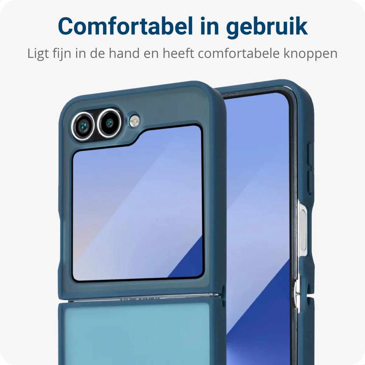 Samsung Galaxy Z Flip 7 FE / 6 Hoesje Back Cover Matte Blauw afbeelding 2