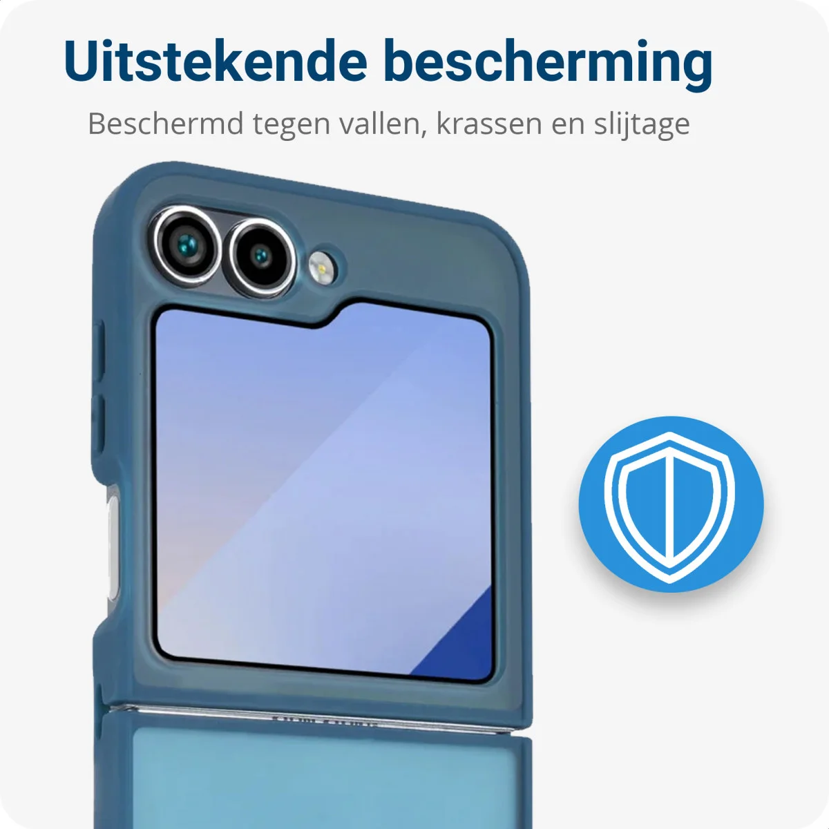 Samsung Galaxy Z Flip 7 FE / 6 Hoesje Back Cover Matte Blauw afbeelding 4