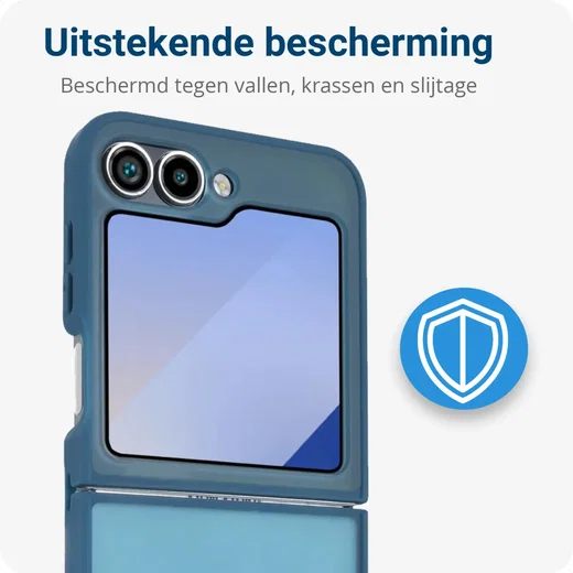 Samsung Galaxy Z Flip 7 FE / 6 Hoesje Back Cover Matte Blauw afbeelding 4
