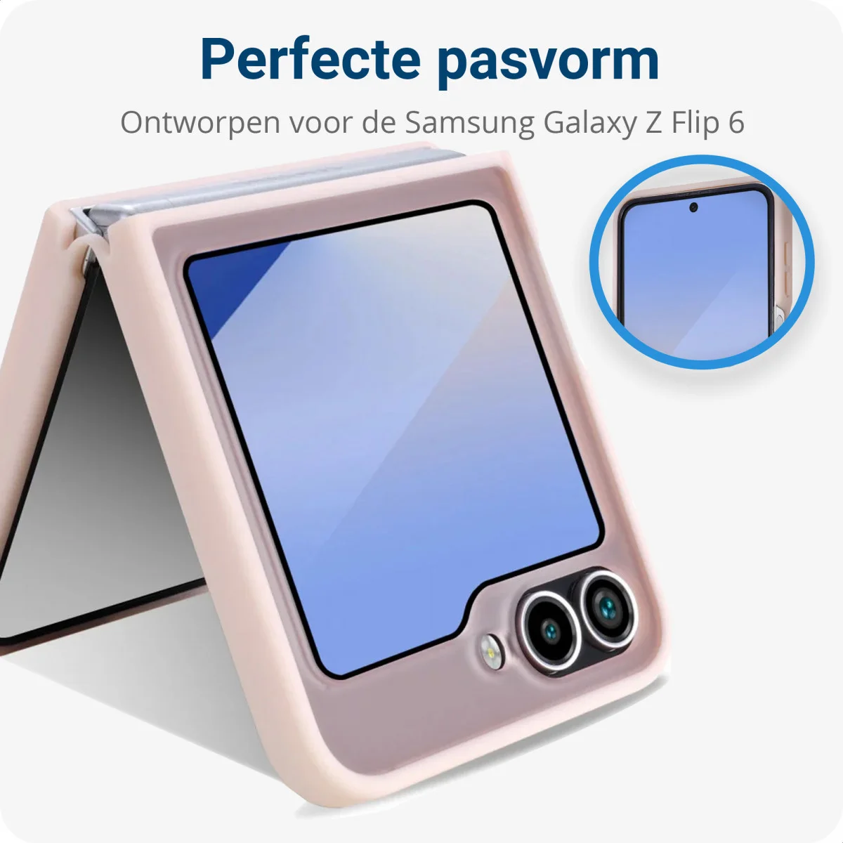 Samsung Galaxy Z Flip 7 FE / 6 Hoesje Back Cover Matte Roze afbeelding 5