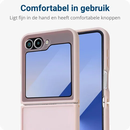 Samsung Galaxy Z Flip 7 FE / 6 Hoesje Back Cover Matte Roze afbeelding 2