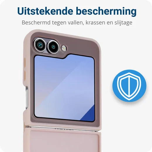 Samsung Galaxy Z Flip 7 FE / 6 Hoesje Back Cover Matte Roze afbeelding 4