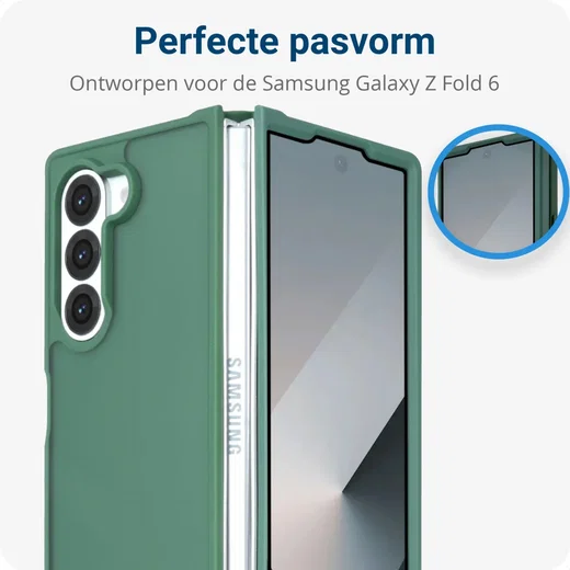 Samsung Galaxy Z Fold 6 Hoesje Back Cover Matte Groen afbeelding 5