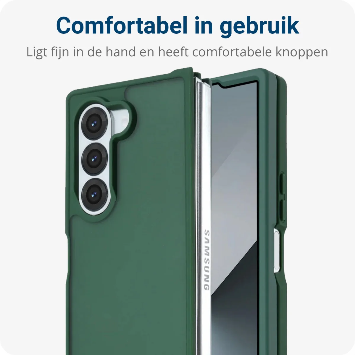Samsung Galaxy Z Fold 6 Hoesje Back Cover Matte Groen afbeelding 2
