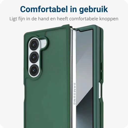 Samsung Galaxy Z Fold 6 Hoesje Back Cover Matte Groen afbeelding 2