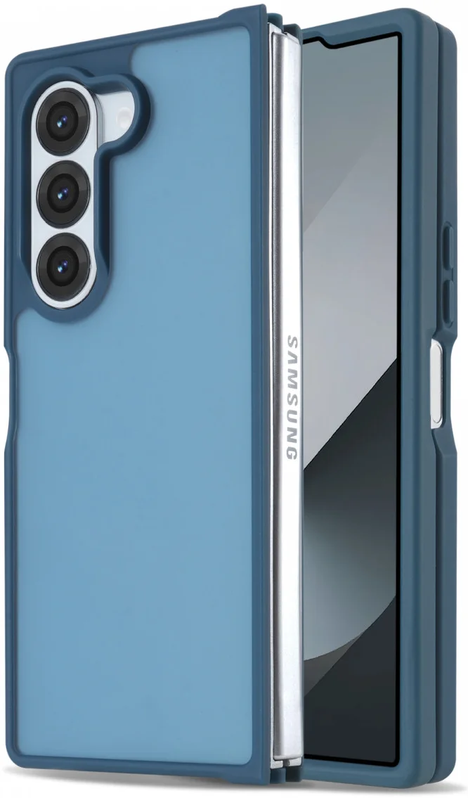 Samsung Galaxy Z Fold 6 Hoesje Back Cover Matte Blauw afbeelding 1