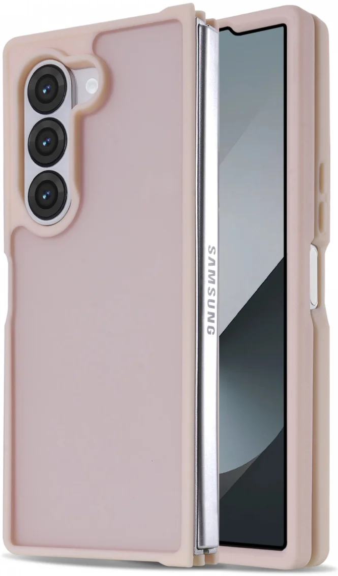 Samsung Galaxy Z Fold 6 Hoesje Back Cover Matte Roze afbeelding 1