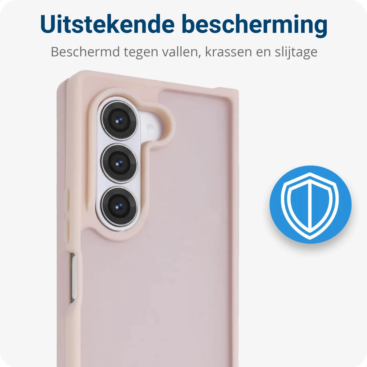 Samsung Galaxy Z Fold 6 Hoesje Back Cover Matte Roze afbeelding 5