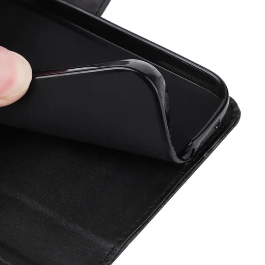Realme GT 6 Hoesje Wallet Book Case Kunstleer Zwart afbeelding 8