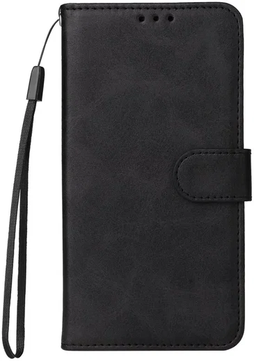 Realme GT 6 Hoesje Wallet Book Case Kunstleer Zwart afbeelding 5