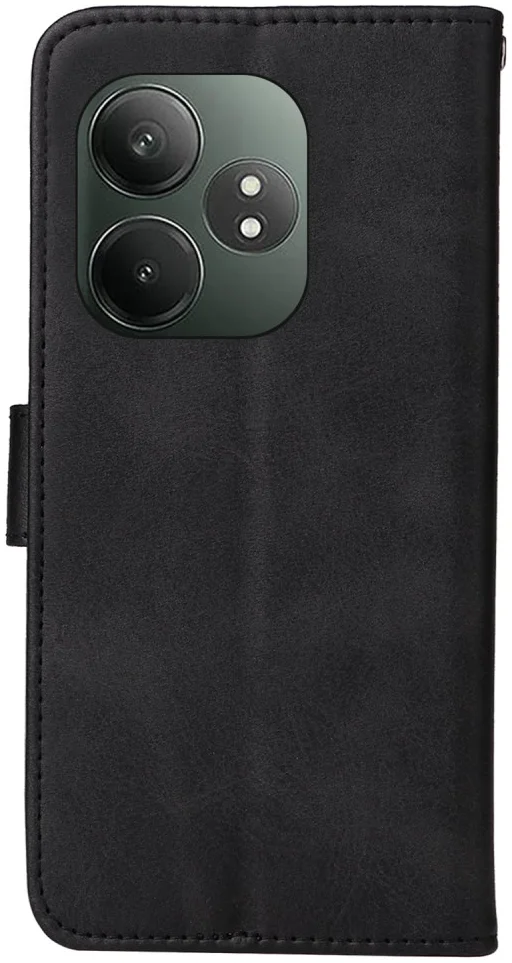 Realme GT 6 Hoesje Wallet Book Case Kunstleer Zwart afbeelding 9