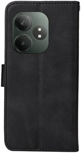 Realme GT 6 Hoesje Wallet Book Case Kunstleer Zwart afbeelding 9