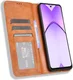 Oppo A60 5G / A40 / A40m Hoesje Wallet Book Case Kunstleer Bruin afbeelding 2