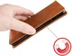 Oppo A60 5G / A40 / A40m Hoesje Wallet Book Case Kunstleer Bruin afbeelding 4