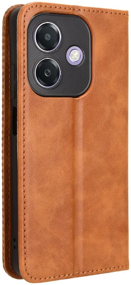 Oppo A60 5G / A40 / A40m Hoesje Wallet Book Case Kunstleer Bruin afbeelding 7
