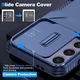 Samsung Galaxy S24 FE Hoesje Camera Slider Back Cover Schokbestendig Blauw afbeelding 3
