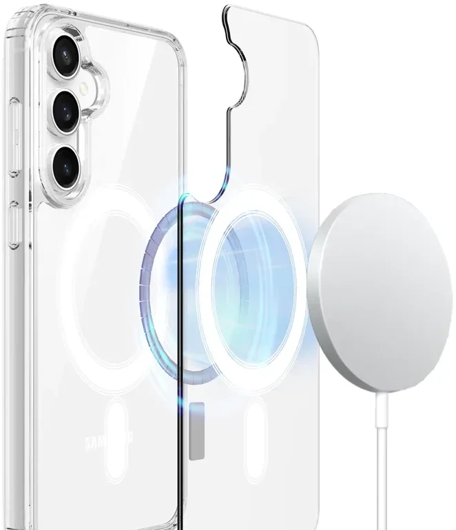 Samsung Galaxy S24 FE Hoesje met MagSafe Dun TPU Back Cover Transparant afbeelding 10