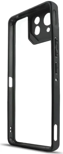 Asus ROG Phone 8 / 8 Pro Hoesje Schokbestendig Transparant Zwart afbeelding 2