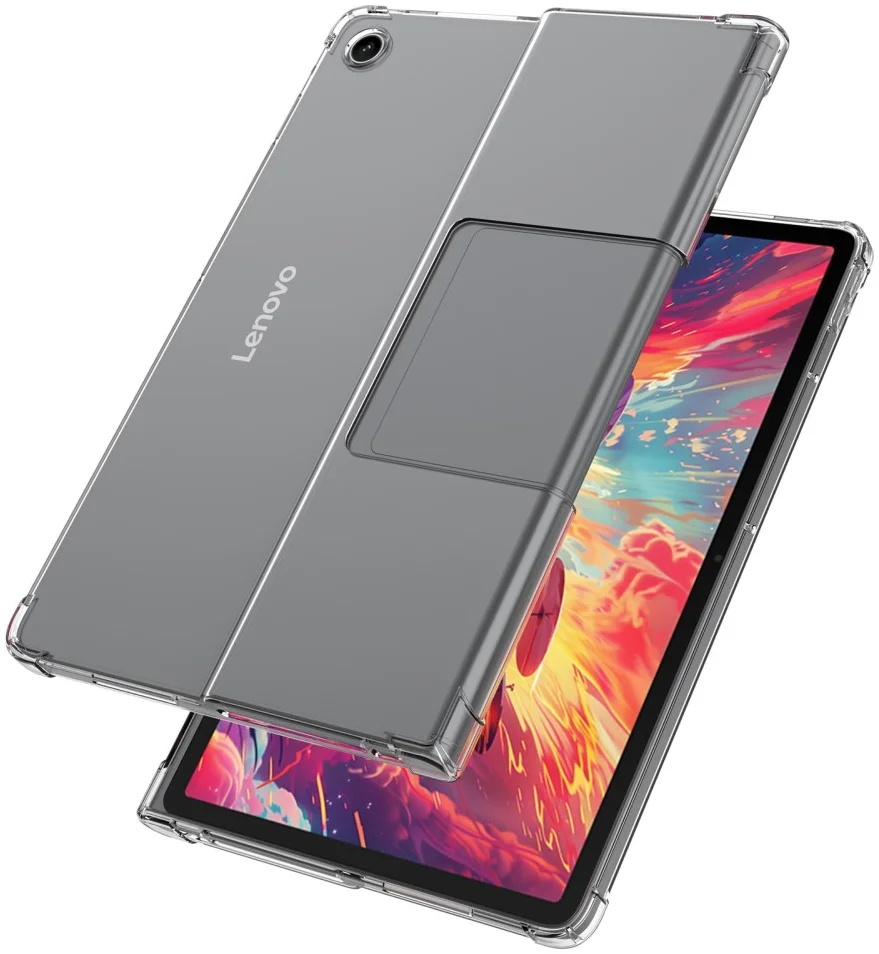 Lenovo Tab Plus Hoes Schokbestendige TPU Back Cover Transparant afbeelding 4