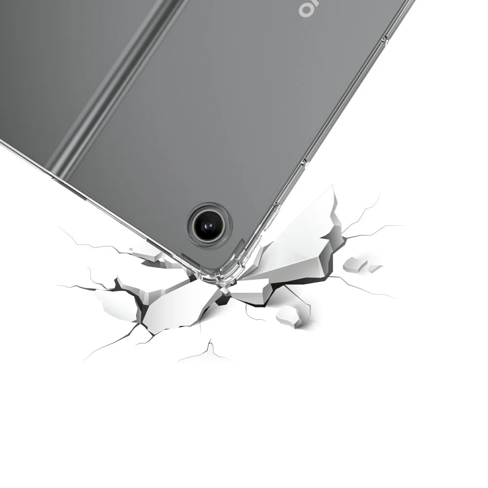 Lenovo Tab Plus Hoes Schokbestendige TPU Back Cover Transparant afbeelding 3