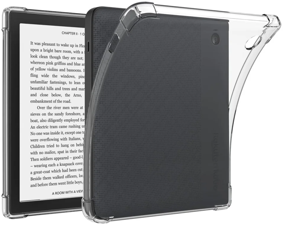 Kobo Libra H2O Hoes Schokbestendige TPU Back Cover Transparant afbeelding 1