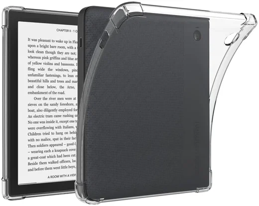 Kobo Libra H2O Hoes Schokbestendige TPU Back Cover Transparant afbeelding 1