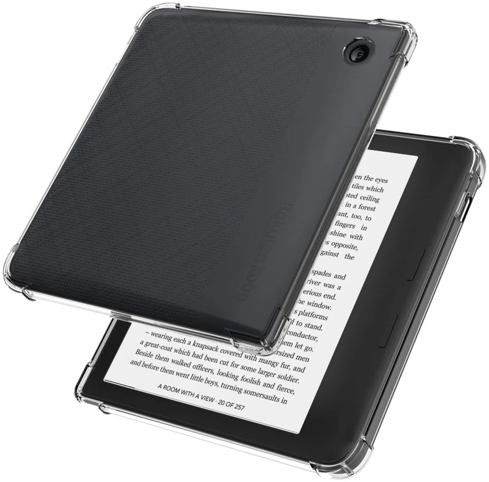 Kobo Libra H2O Hoes Schokbestendige TPU Back Cover Transparant afbeelding 2