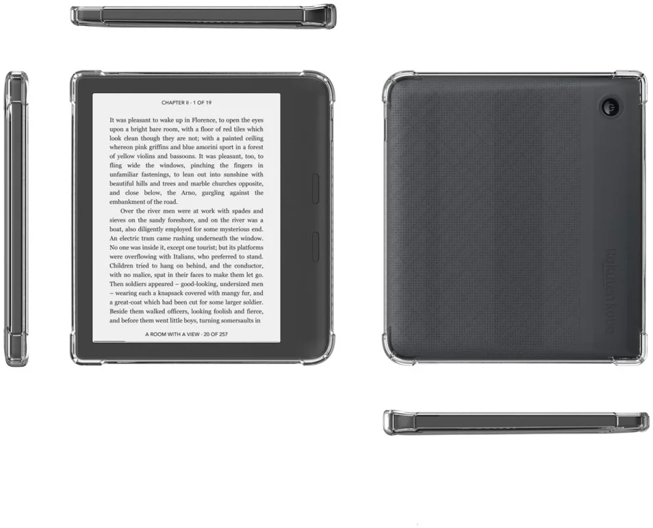 Kobo Libra H2O Hoes Schokbestendige TPU Back Cover Transparant afbeelding 6