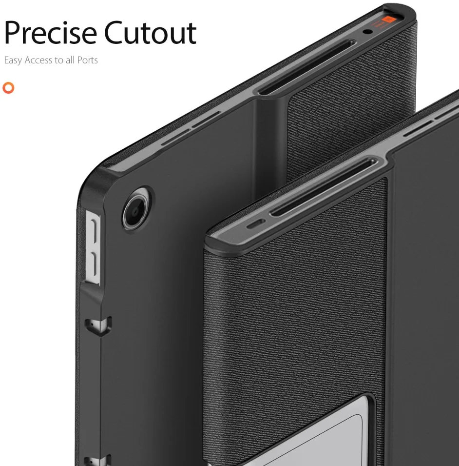 Dux Ducis Domo Lenovo Tab Plus Hoes Tri-Fold Book Case Zwart afbeelding 6