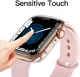 Apple Watch 11/10 42MM Hoesje TPU - Ingebouwde Screen Protector - Transparant afbeelding 2