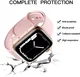 Apple Watch 11/10 42MM Hoesje TPU - Ingebouwde Screen Protector - Transparant afbeelding 3