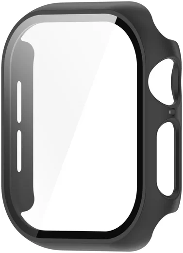 Apple Watch 11/10 42MM Hoesje - Case met Ingebouwde Tempered Glass - Zwart afbeelding 2