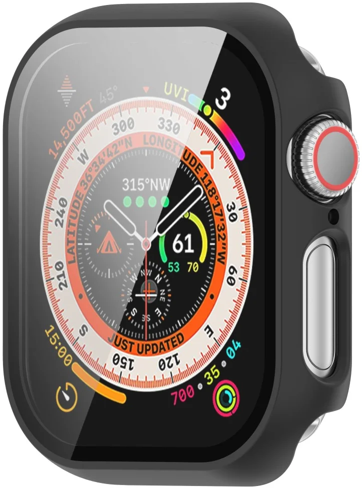 Apple Watch 11/10 42MM Hoesje - Case met Ingebouwde Tempered Glass - Zwart afbeelding 5