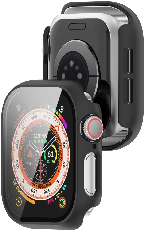 Apple Watch 11/10 42MM Hoesje - Case met Ingebouwde Tempered Glass - Zwart afbeelding 6