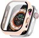 Apple Watch 11/10 42MM Hoesje - Case met Ingebouwde Tempered Glass - Roze