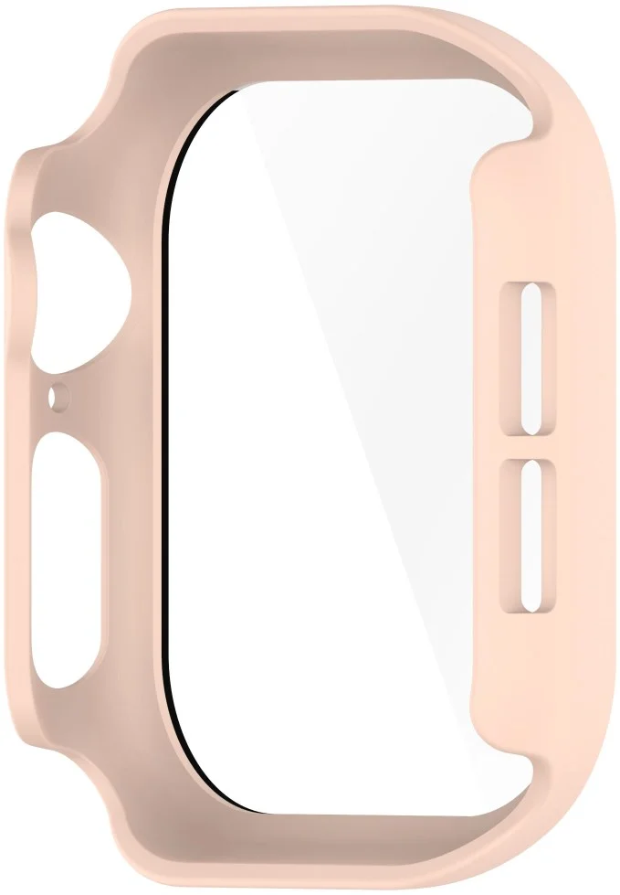 Apple Watch 11/10 42MM Hoesje - Case met Ingebouwde Tempered Glass - Roze afbeelding 3