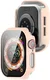 Apple Watch 11/10 42MM Hoesje - Case met Ingebouwde Tempered Glass - Roze afbeelding 6