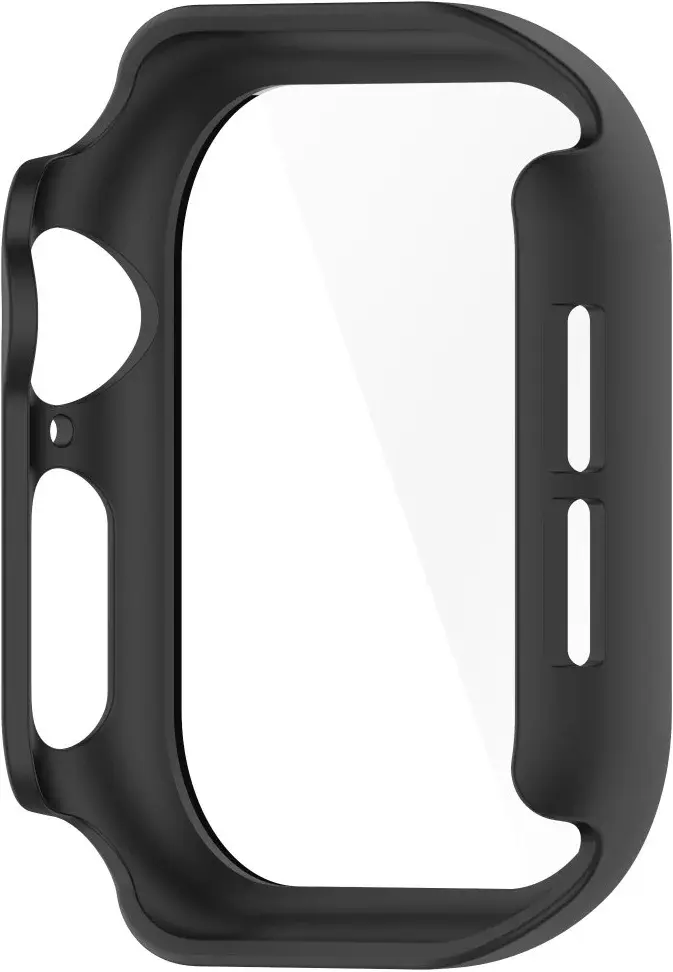 Apple Watch 11/10 46MM Hoesje - Case met Ingebouwde Tempered Glass - Zwart afbeelding 3