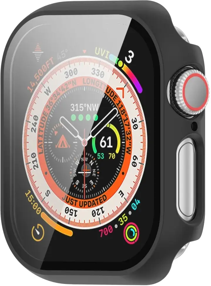 Apple Watch 11/10 46MM Hoesje - Case met Ingebouwde Tempered Glass - Zwart afbeelding 5