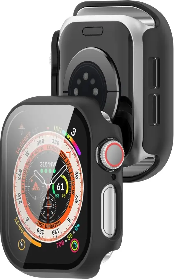 Apple Watch 11/10 46MM Hoesje - Case met Ingebouwde Tempered Glass - Zwart afbeelding 6