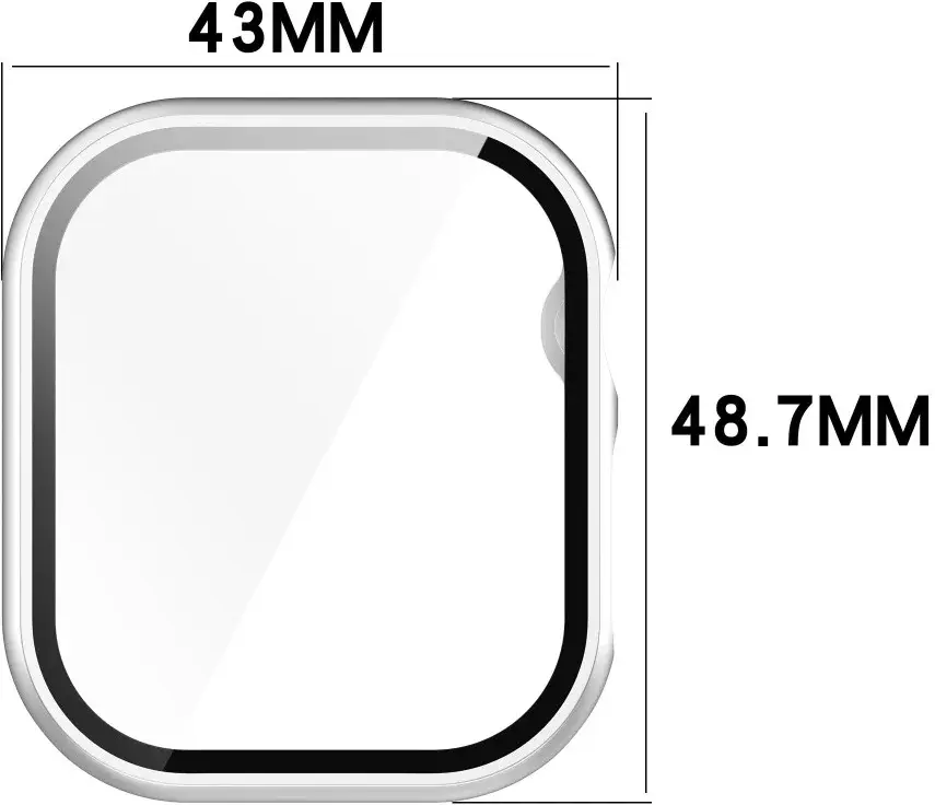 Apple Watch 11/10 46MM Hoesje - Case met Ingebouwde Tempered Glass - Zwart afbeelding 7